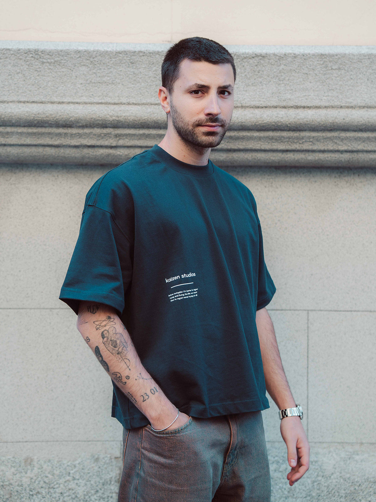 No Autopilot - Boxy cropped Tee